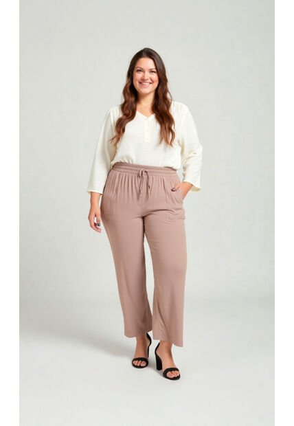Pantalon Para Mujer. Taupe Marca L&H Ref. 1F607077