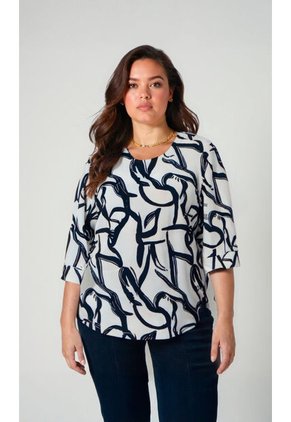 Camiseta Para Mujer. Manga 3/4 Beige Marca L&H Ref. 1F609176