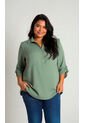 Blusa Para Mujer. Manga 3/4 Verde Marca L&H Ref. 1F612172 de L&H