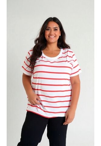 Camiseta Para Mujer. Manga 3/4 Rojo Marca L&H Ref. 1F609180 L&H