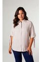 Blusa Para Mujer. Manga Corta Beige Marca L&H Ref. 1F612233 de L&H