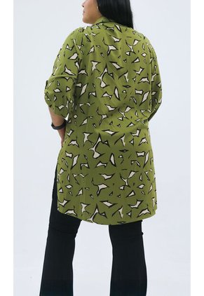 Kimono Para Mujer. Verde Marca L&H Ref. 1F601004