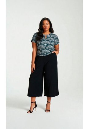 Camiseta Para Mujer. Manga 3/4 Verde Marca L&H Ref. 1F609181