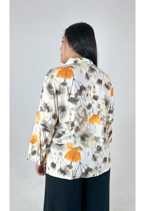 Blusa Para Mujer. Manga 3/4 Amarillo Marca L&H Ref. 1F612220