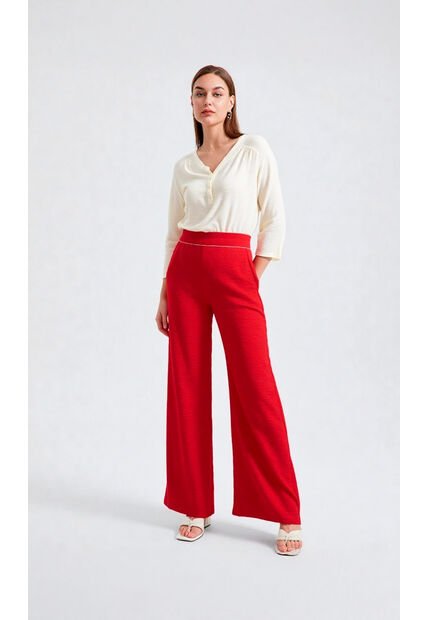 Pantalon Para Mujer Rojo Marca L&H Ref. 1Y407002