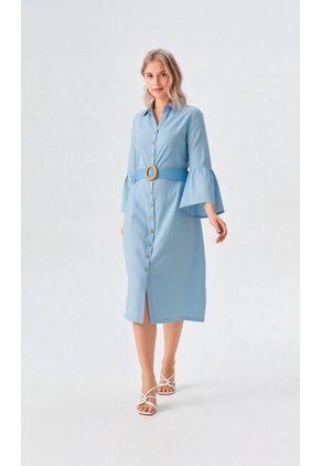 Vestido Para Mujer Azul Claro Marca L&H Ref. 1Y417029