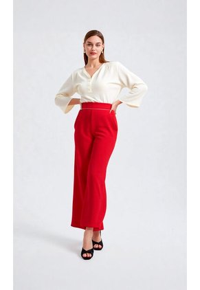 Pantalon Para Mujer Rojo Marca L&H Ref. 1Y407002