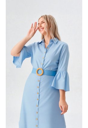 Vestido Para Mujer Azul Claro Marca L&H Ref. 1Y417029