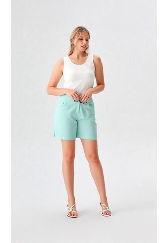 Bermuda Para Mujer Verde Marca L&H Ref. 2I410045 L&H