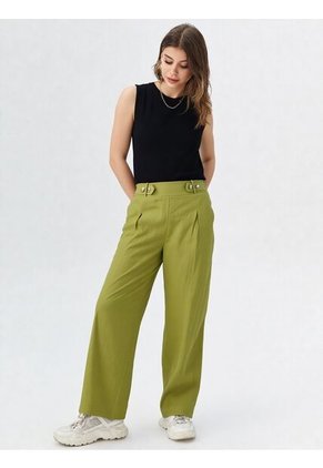 Pantalon Para Mujer Verde Marca L&H