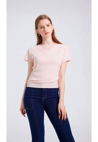 Camiseta Para Mujer Manga Corta Rosado Marca L&H Ref. 2J409103 L&H