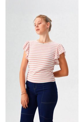 Camiseta Para Mujer Manga Corta Rojo Marca L&H Ref. 2J409102