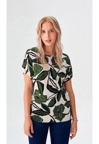 Camiseta Para Mujer Manga Corta Verde Marca L&H Ref. 2J409109 L&H