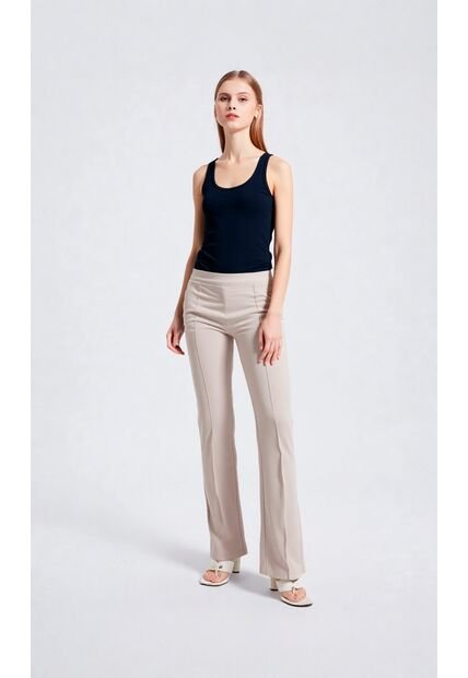 Pantalon Para Mujer Beige Marca L&H