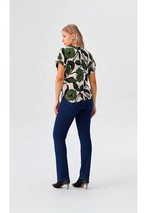 Camiseta Para Mujer Manga Corta Verde Marca L&H Ref. 2J409109