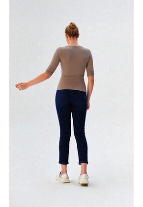 Camiseta Para Mujer Manga 3/4 Beige Marca L&H Ref. 2J409110