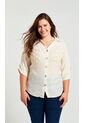 Blusa Para Mujer. Manga Corta Beige Marca L&H Ref. 1F612229 de L&H