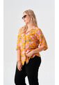 Blusa Para Mujer Manga Corta Amarillo Marca L&H Ref. 2J412270 de L&H