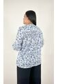 Blusa Para Mujer. Manga 3/4 Azul Marca L&H Ref. 1F612225 de L&H