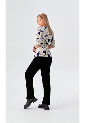 Camiseta Para Mujer Manga 3/4 Azul Marca L&H Ref. 2J409112