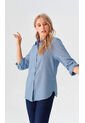 Blusa Para Mujer. Manga 3/4 Azul Marca L&H Ref. 3K612021 de L&H