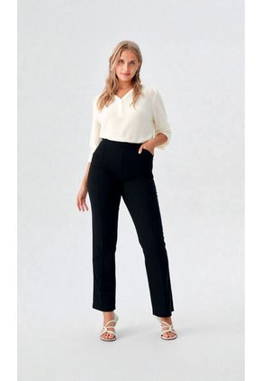 Pantalon Para Mujer Negro Marca L&H Ref. 3P407002
