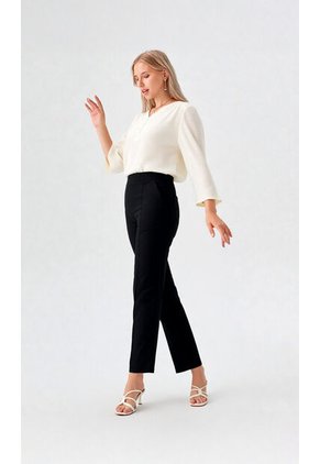 Pantalon Para Mujer Negro Marca L&H Ref. 3P407002
