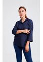 Blusa Para Mujer Manga 3/4 Azul Oscuro Marca L&H Ref. 3K412146 de L&H