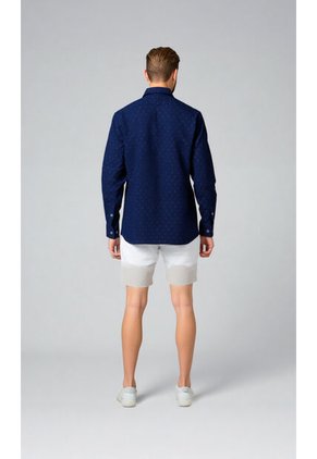 Camisa Para Hombre Manga Larga Azul Marca L&H Ref. 4Ed101004