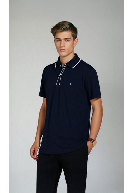Polo Para Hombre Azul Marca L&H Ref. 4K109118