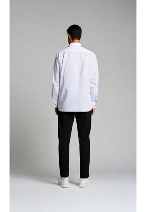 Camisa Para Hombre Manga Larga Blanco Marca L&H Ref. 4Ed101004