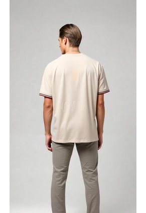 T-Shirt Para Hombre Beige Marca L&H Ref. 4K109116