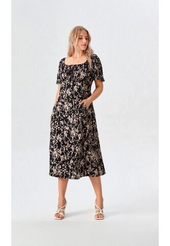 Vestido Para Mujer Manga Corta Negro Marca L&H Ref. 1Y417028 L&H