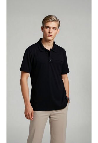 Polo Para Hombre Negro Marca L&H Ref. 4Q109182 L&H
