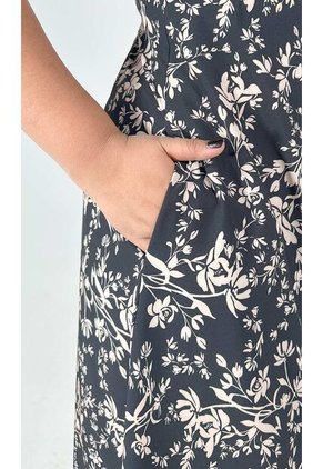 Vestido Para Mujer Manga Corta Negro Marca L&H Ref. 1Y417028