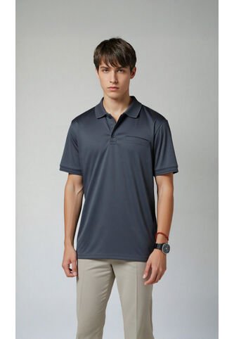 Polo Para Hombre Gris Oscuro Marca L&H Ref. 4Q109182 L&H