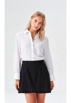 Blusa Para Mujer Manga Larga Blanco Marca L&H Ref. 1F412696