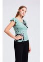 Camiseta Para Mujer Manga Corta Verde Marca L&H Ref. 4R409220 de L&H
