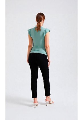 Camiseta Para Mujer Manga Corta Verde Marca L&H Ref. 4R409220