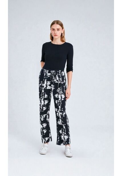 Pantalon Para Mujer Negro Marca L&H Ref. 2J407072