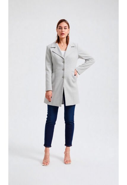 Gaban Para Mujer Gris Claro Marca L&H Ref. 4V408166