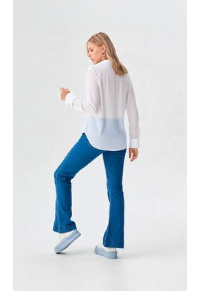 Blusa Para Mujer Manga Larga Blanco Marca L&H Ref. 1F412696