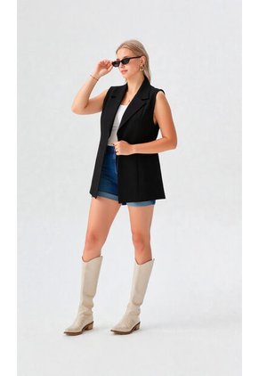 Chaleco Para Mujer Negro Marca L&H Ref. 4V425037