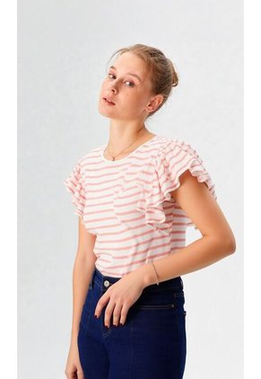 Camiseta Para Mujer Manga Corta Rojo Marca L&H Ref. 2J409102