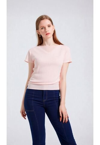 Camiseta Para Mujer Manga Corta Rosado Marca L&H Ref. 2J409103 L&H