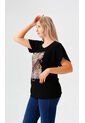 Camiseta Para Mujer. Manga Corta Negro Marca L&H Ref. 5G609073 de L&H