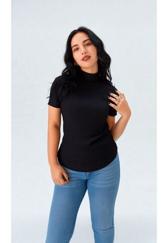 Camiseta Para Mujer Negro Marca L&H Ref. 2J409104 L&H