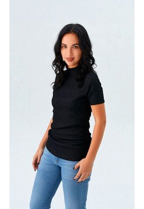 Camiseta Para Mujer Negro Marca L&H Ref. 2J409104