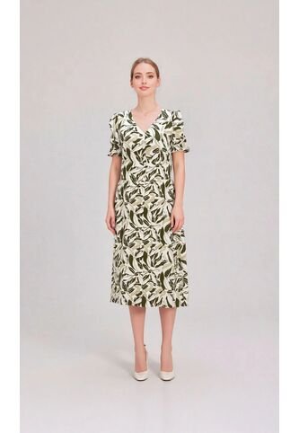 Vestido Para Mujer Manga Corta Verde Marca L&H Ref. 1Y417032 L&H