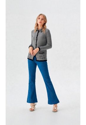 Saco Para Mujer Manga Larga Negro Marca L&H Ref. 4E433038